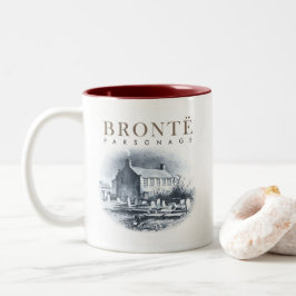 Bronte Parsonage Zuhause der Brontes Zweifarbige Tasse