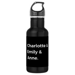Brontë Sisters I - Charlotte & Emily & Anne Edelstahlflasche