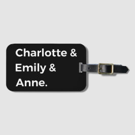 Brontë Sisters I - Charlotte & Emily & Anne Gepäckanhänger