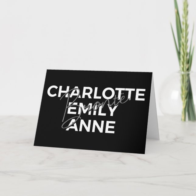 Brontë Sisters II - Charlotte & Emily & Anne Karte (Vorderseite)