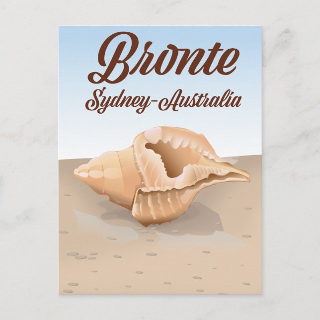 Bronte, Sydney, Australien Vintage Reise Postkarte (Vorderseite)