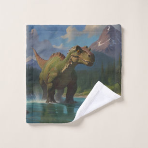 Brontosaurus à la canne et plaisir fluvial