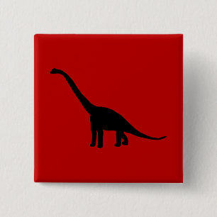 Brontosaurus-Dinosaurier-Schatten-prähistorische Button