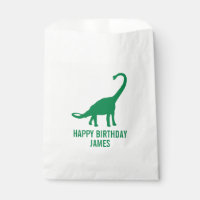 Brontosaurus Dinosaurier Silhouette Birthday Goodi