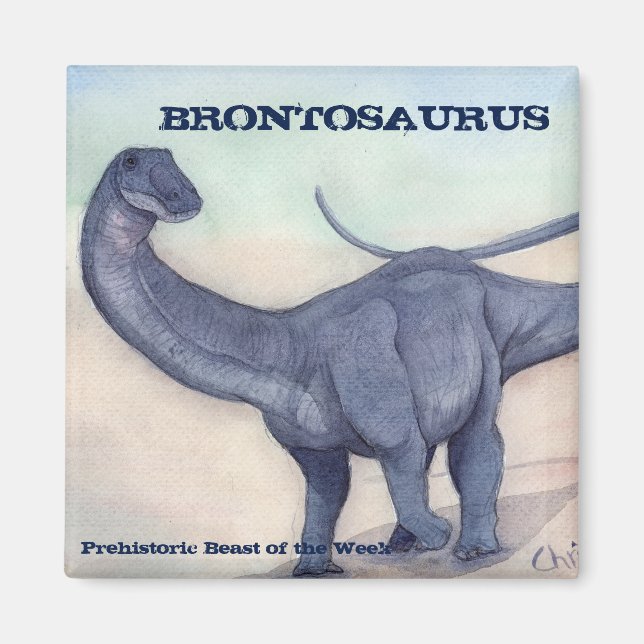 Brontosaurus Magnet (Vorne)