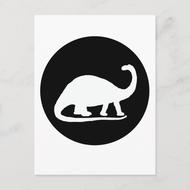 Brontosaurus Postkarte (Vorderseite)