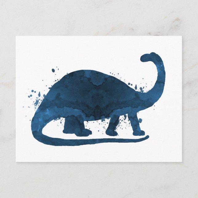 Brontosaurus Postkarte (Vorderseite)