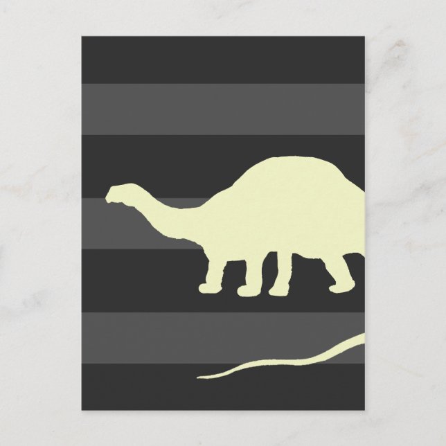 Brontosaurus Postkarte (Vorderseite)