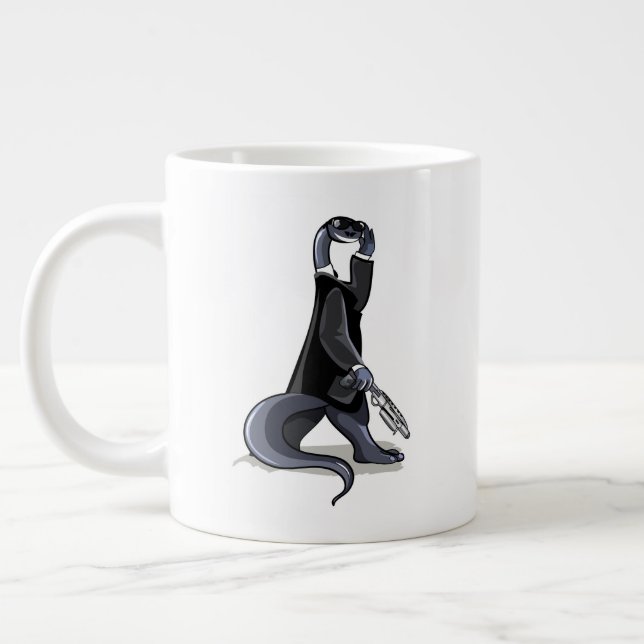 Brontosaurus verkleidet als Filmfigur. Jumbo-Tasse (Links)