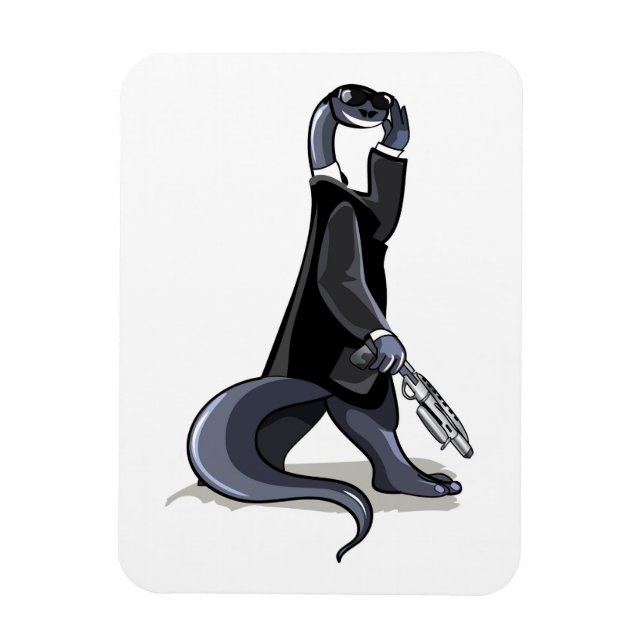 Brontosaurus verkleidet als Filmfigur. Magnet (Vertikal)