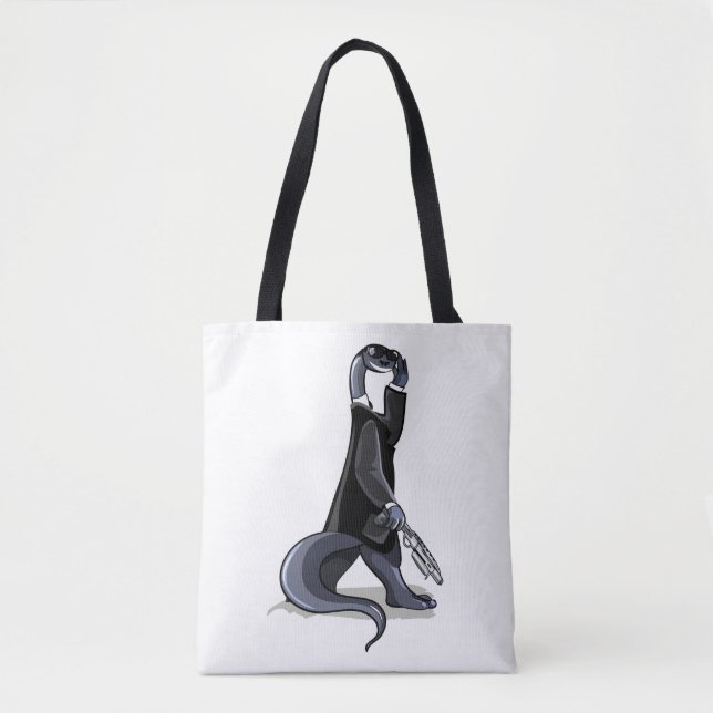 Brontosaurus verkleidet als Filmfigur. Tasche (Vorderseite)