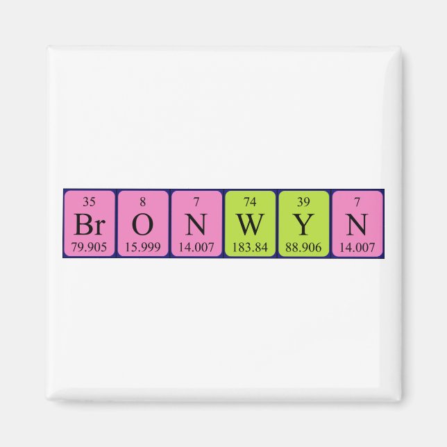 Bronwyn Periodenmagnet Magnet (Vorne)