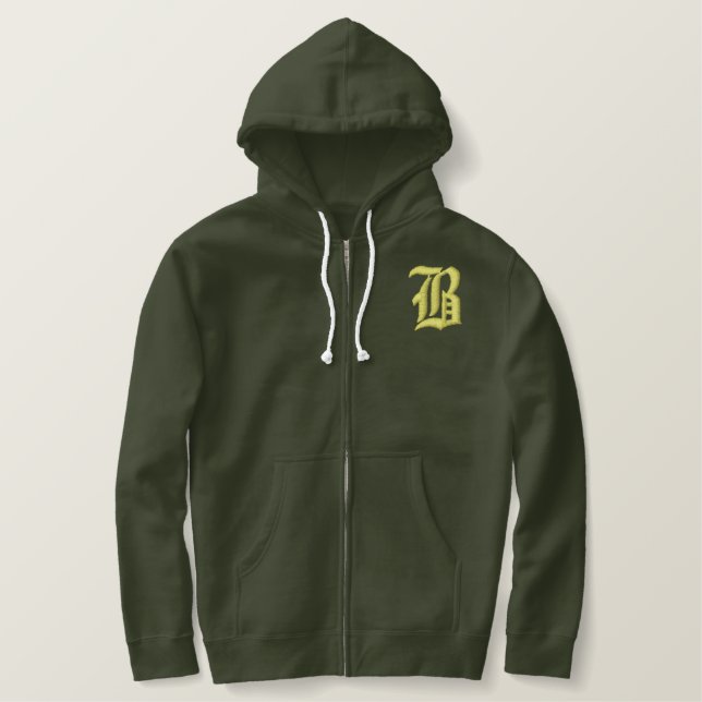 Bronx Bestickter Hoodie (Design vorne)