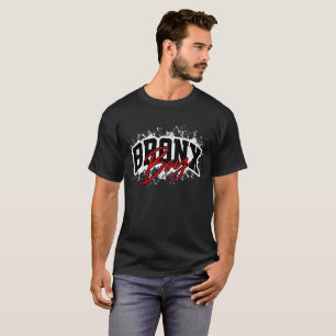 Bronx Boy Street Graffiti Typografie T-Shirt