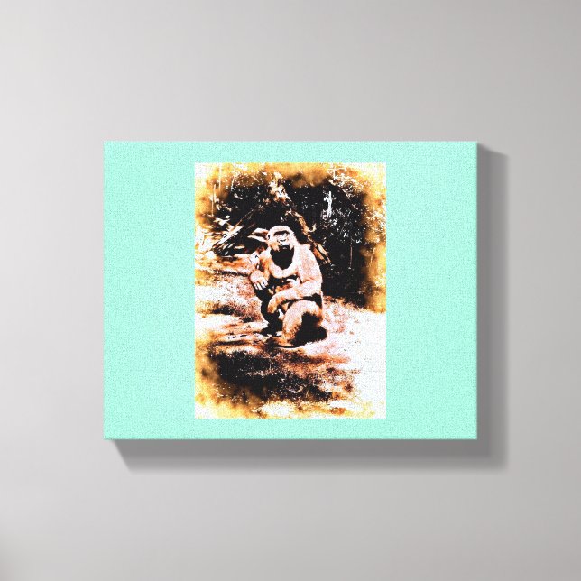 Bronx Gorilla Leinwanddruck (Vorderseite)