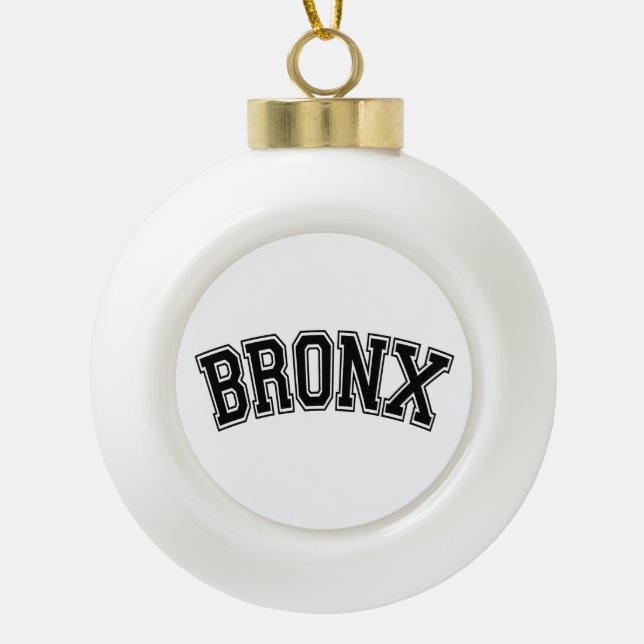 BRONX KERAMIK Kugel-Ornament (Vorderseite)