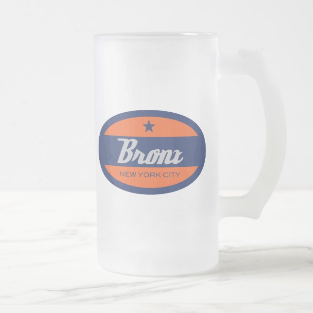 *Bronx Mattglas Bierglas (Rechts)