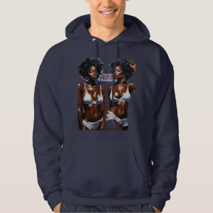 "Bronx Navy Blue Hoodie for Men: Lässiger Komfort.
