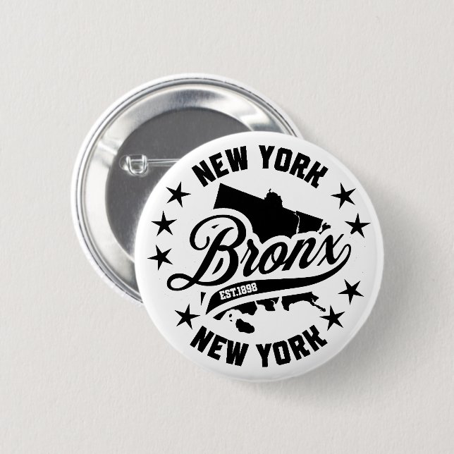 Bronx, New York Button (Vorne & Hinten)