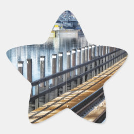 Bronx New York City Gebäude River Stern-Aufkleber