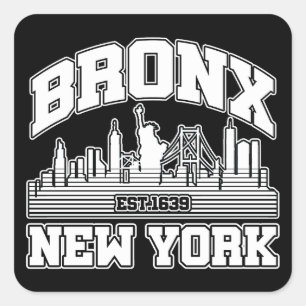 Bronx, New York Quadratischer Aufkleber
