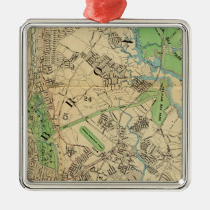 Bronx, New York Silbernes Ornament