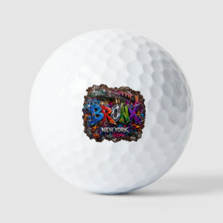 Bronx New York urbane Graffiti-Straßenkunst Golfball