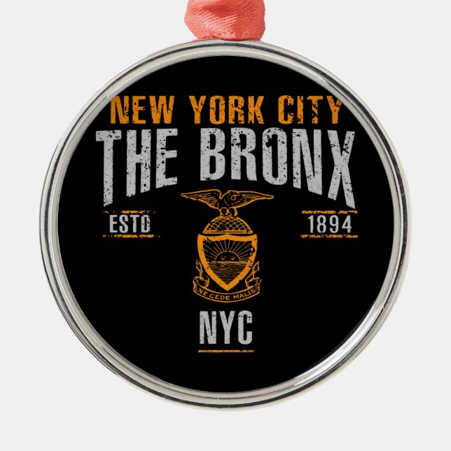 Bronx Ornament Aus Metall (Vorne)