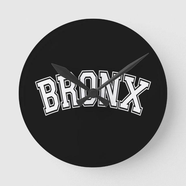 BRONX RUNDE WANDUHR (Vorderseite)