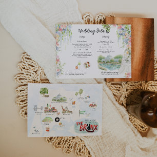 Bronx-Wochenend-Hochzeitskarte   NYC-Reiseplan