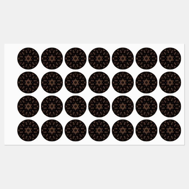 Bronze Age Mandala Etiketten (Blatt)