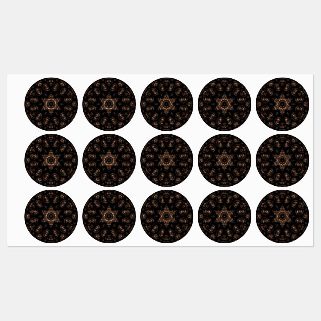 Bronze Age Mandala Etiketten (Blatt)