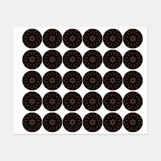 Bronze Age Mandala Etiketten (Blatt)