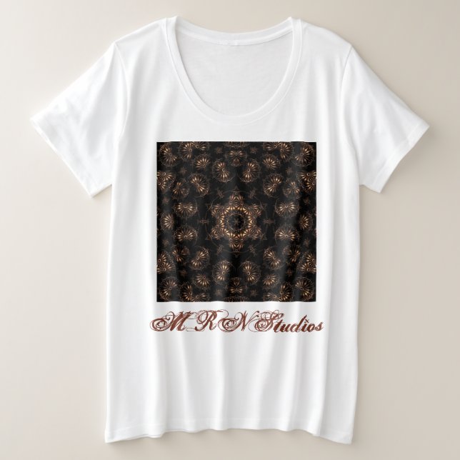 Bronze Age Mandala Große Größe T-Shirt (Design vorne)