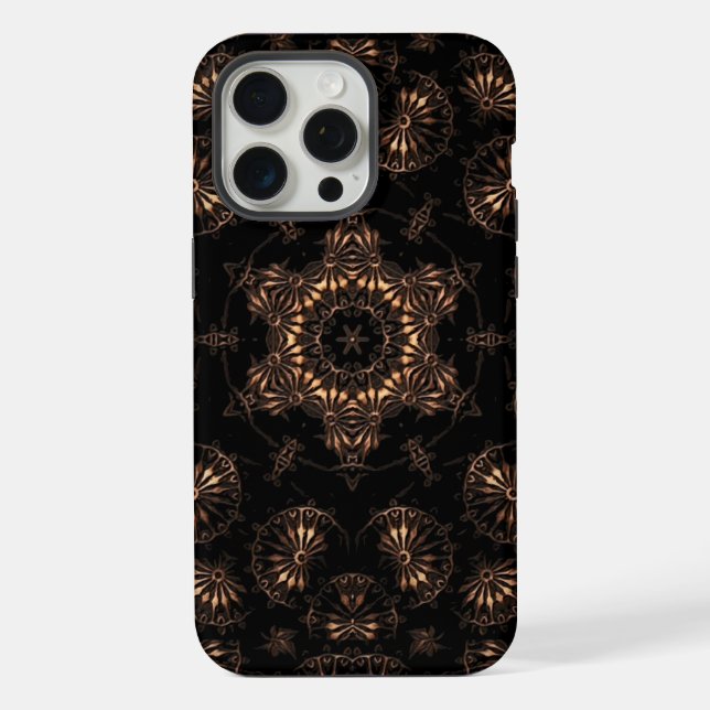Bronze Age Mandala iPhone 15 Pro Max Hülle (Rückseite)