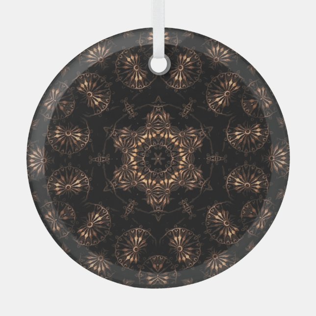 Bronze Age Mandala Ornament Aus Glas (Vorderseite)