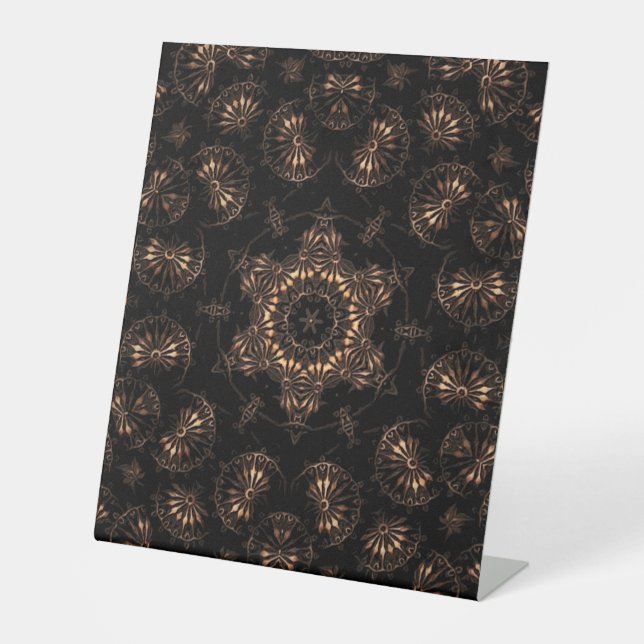 Bronze Age Mandala Sockelschild (Vorderseite)