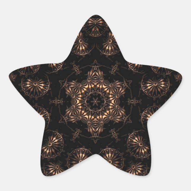 Bronze Age Mandala Stern-Aufkleber (Vorderseite)