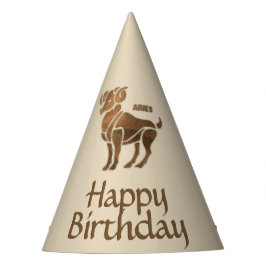 Bronze Aries Zodiac Partyhütchen