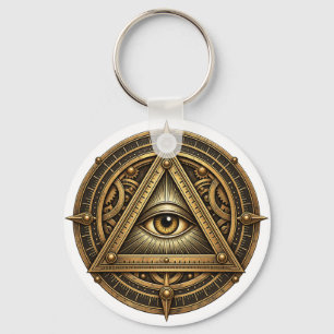 Bronze Astrolabe Auge Schlüsselanhänger