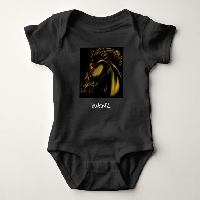 Bronze Baby Outfit Strampler (Vorderseite)
