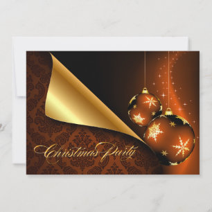 Bronze Black Gold Elegantes Schloss Einladung