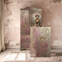 Bronze Blush, Gold Hummingbird, geprägtes Floral