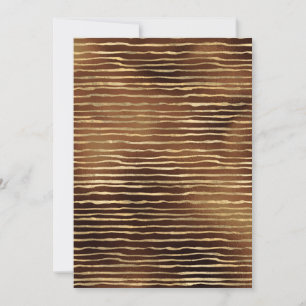 Bronze-Braun-Sprayfarbe Golden Horizontal Einladung