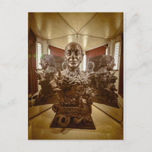 Bronze-Büste historische Figur Postkarte