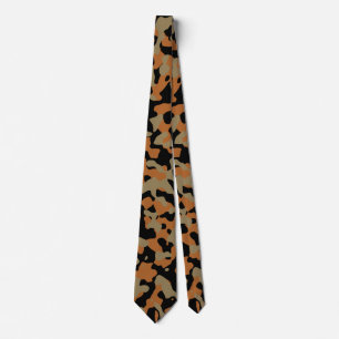 Bronze-Camouflage in Braun und Schwarz Krawatte