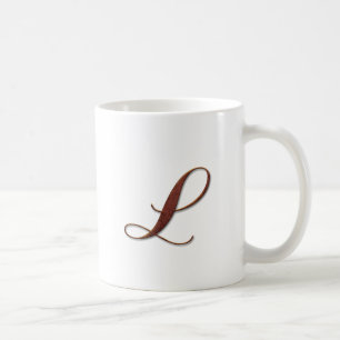 Bronze-Clay-Monogramm-Tasse Kaffeetasse