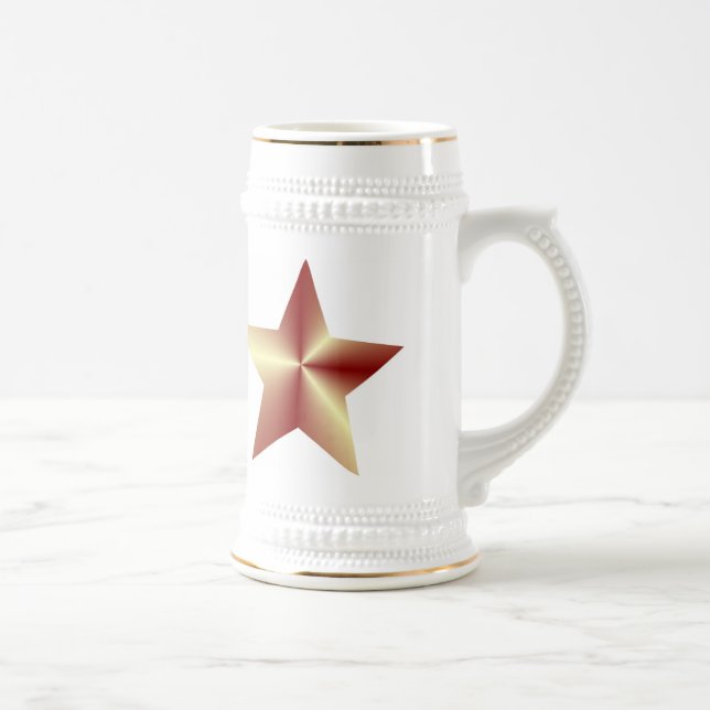 Bronze Colored Star Bierglas (Rechts)