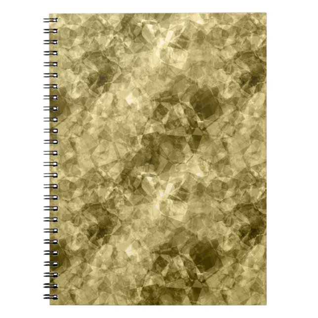 Bronze Crumpled Textur Notizblock (Vorderseite)