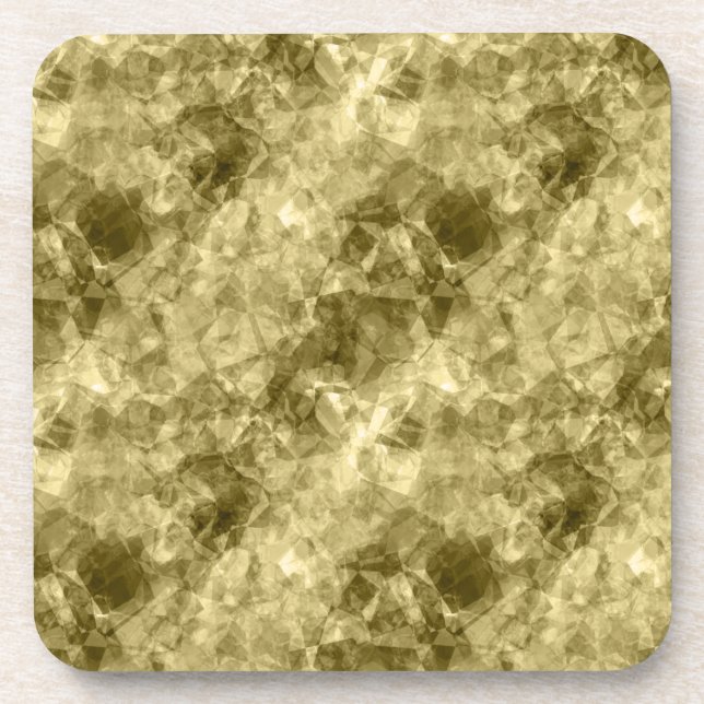 Bronze Crumpled Textur Untersetzer (Vorderseite)